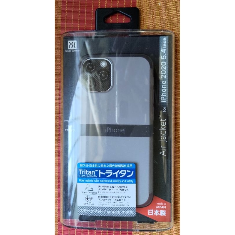 二手全新未拆air jacket iphone 12 mini 5.4吋透霧黑手機殼