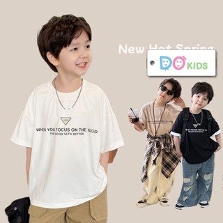 DO Kids童裝 臺灣現貨-日系字母印花潮T 男女童裝 夏季新品 兒童 中小童 大童 短袖 上衣 透氣 T恤
