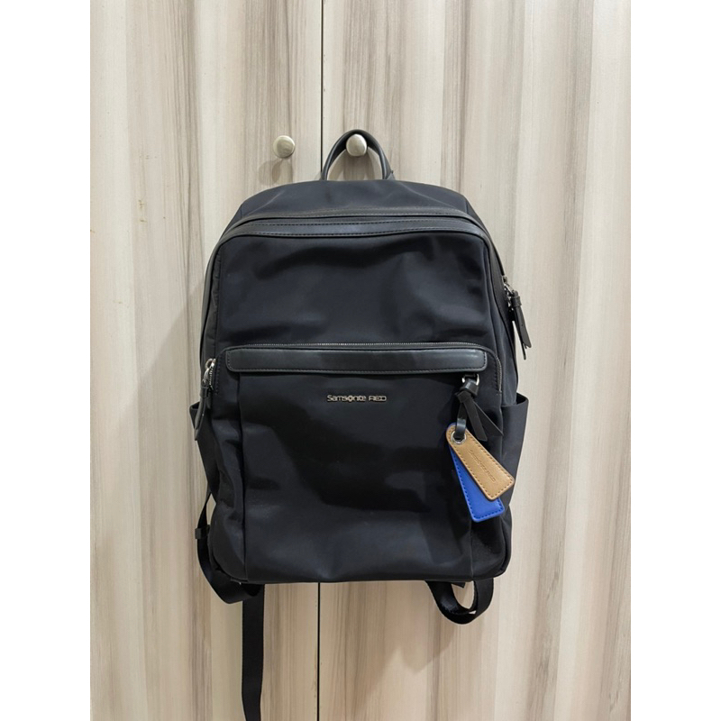 BELLECA GF7 14吋筆電後背包 電腦獨立層輕商務尼龍減壓背帶背後隱藏口袋 Samsonite RED