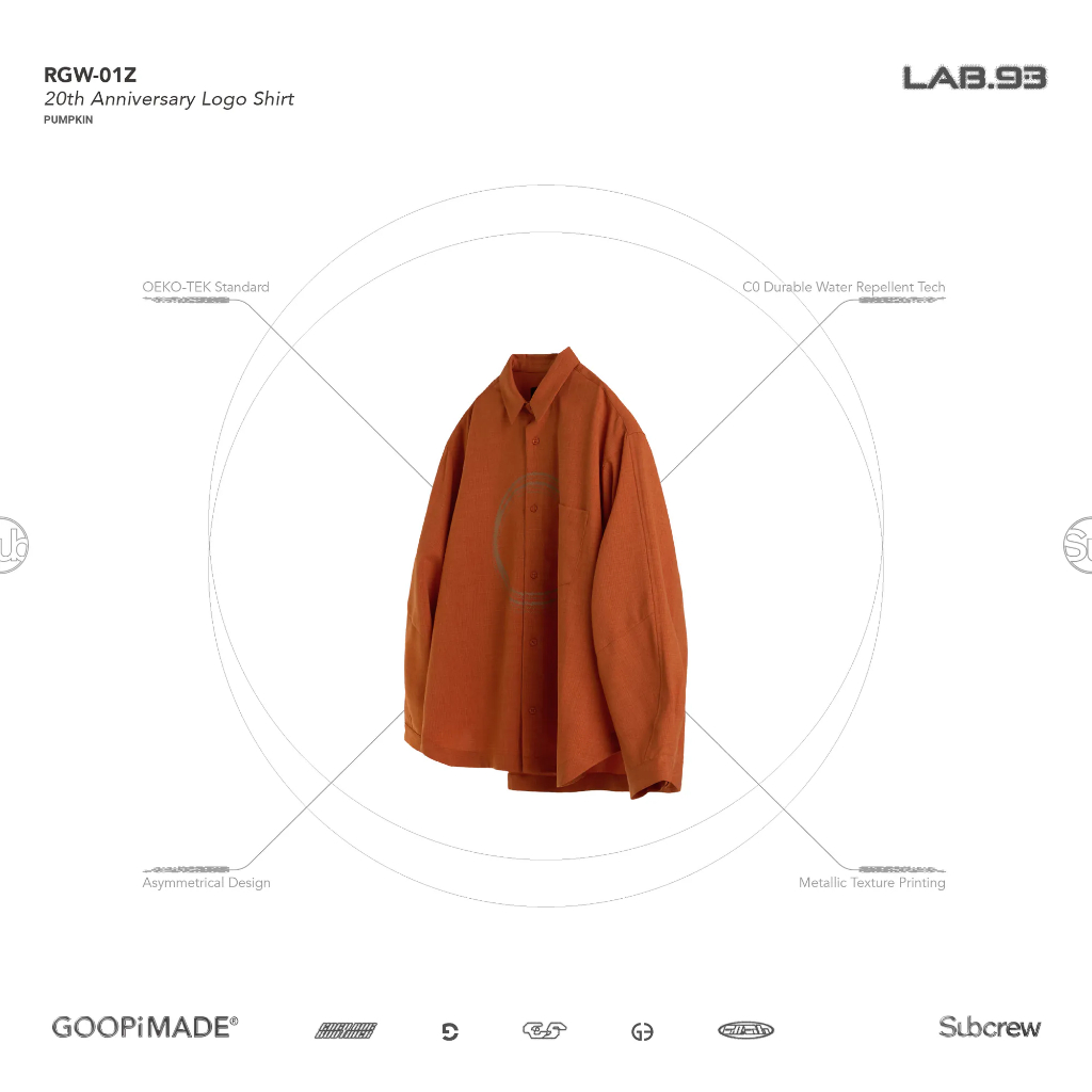 GOOPi “RGW-01Z” 20th Anniversary Logo Shirt 孤僻 GOOPiMADE