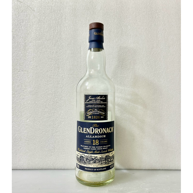 🇬🇧 格蘭多納 18 年單一麥芽蘇格蘭威士忌 0.7L「空酒瓶」