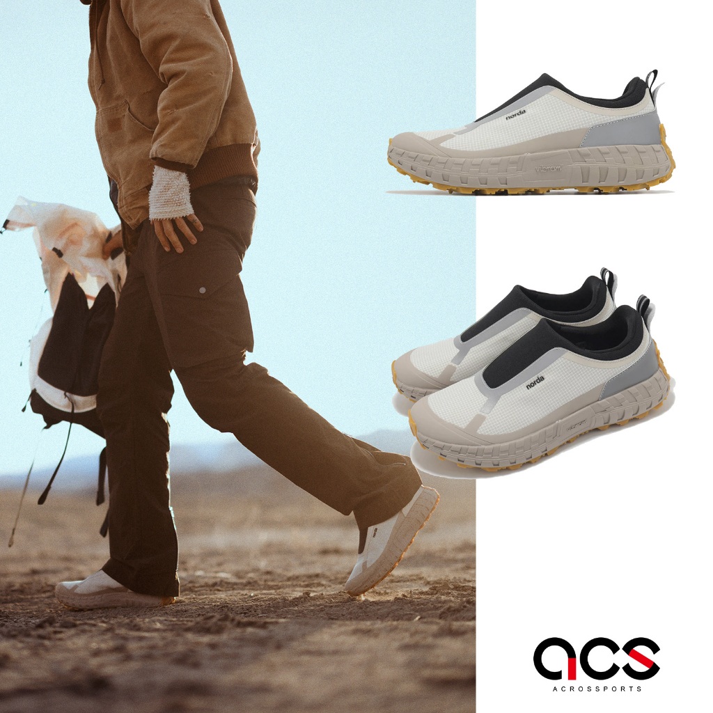 norda run 越野跑鞋 003 M Cinder 黃金大底 機能 套入式 灰 男鞋 [ACS] 003MCIN