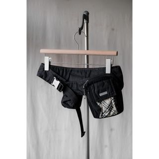 Burberry Black Label Vintage Waistpack 日線黑標 尼龍金屬插釦腰包