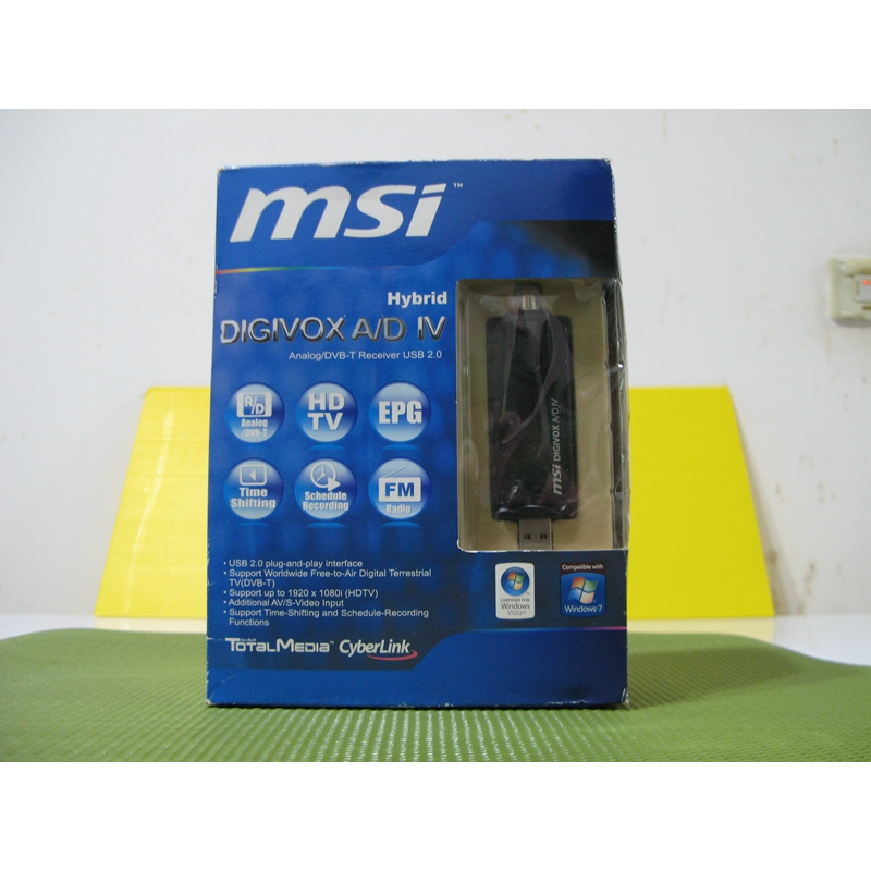 MSI 微星 數位電視棒 白色 DIGIVOX Micro HD DVB-T Receiver USB 2.0