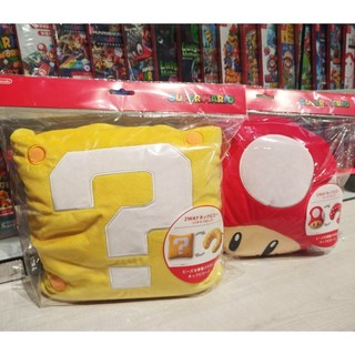 【四葉草電玩】全新現貨 24小時出貨 NS SWITCH 2WAY 兩用頸枕 瑪利歐 馬力歐 問號 磚塊 蘑菇 卡比