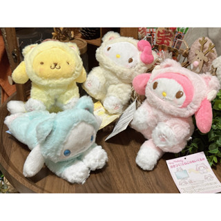 現貨 日本 三麗鷗 Sanrio 貓咪造型 啪啪鐵尺娃娃 趴姿 坐姿 掛著 娃娃 庫洛米 大耳狗 美樂蒂 kitty