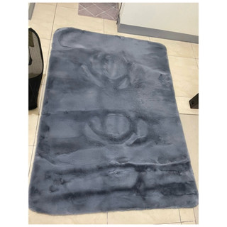 HOLA hola 日本技術 AIRFit 柔絲舒壓水洗地毯 可水洗科技釋壓地毯120x160灰 絨毛地毯 床邊毯