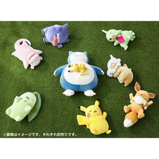 ［現貨］日本🇯🇵寶可夢中心限定 睡覺系列Pokemon sleep 皮卡丘 耿鬼 伊布 卡比獸 呆呆獸 兒童禮物 生日