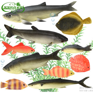 模具 模擬魚模型假魚秋刀魚多寶魚海洋動物大頭魚草魚攝影裝裝飾道具飾道具大號模擬道具模擬水果
