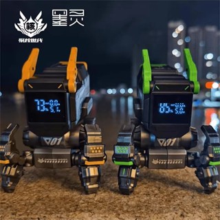 聚核世代創意廢土風 機甲模型 充電站