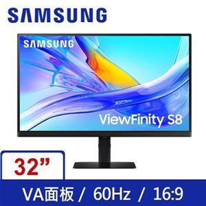 三星SAMSUNG 32型 S32D806UAC 4K高解析度平可直立顯示● 32 吋 VA 面板 / 黑色