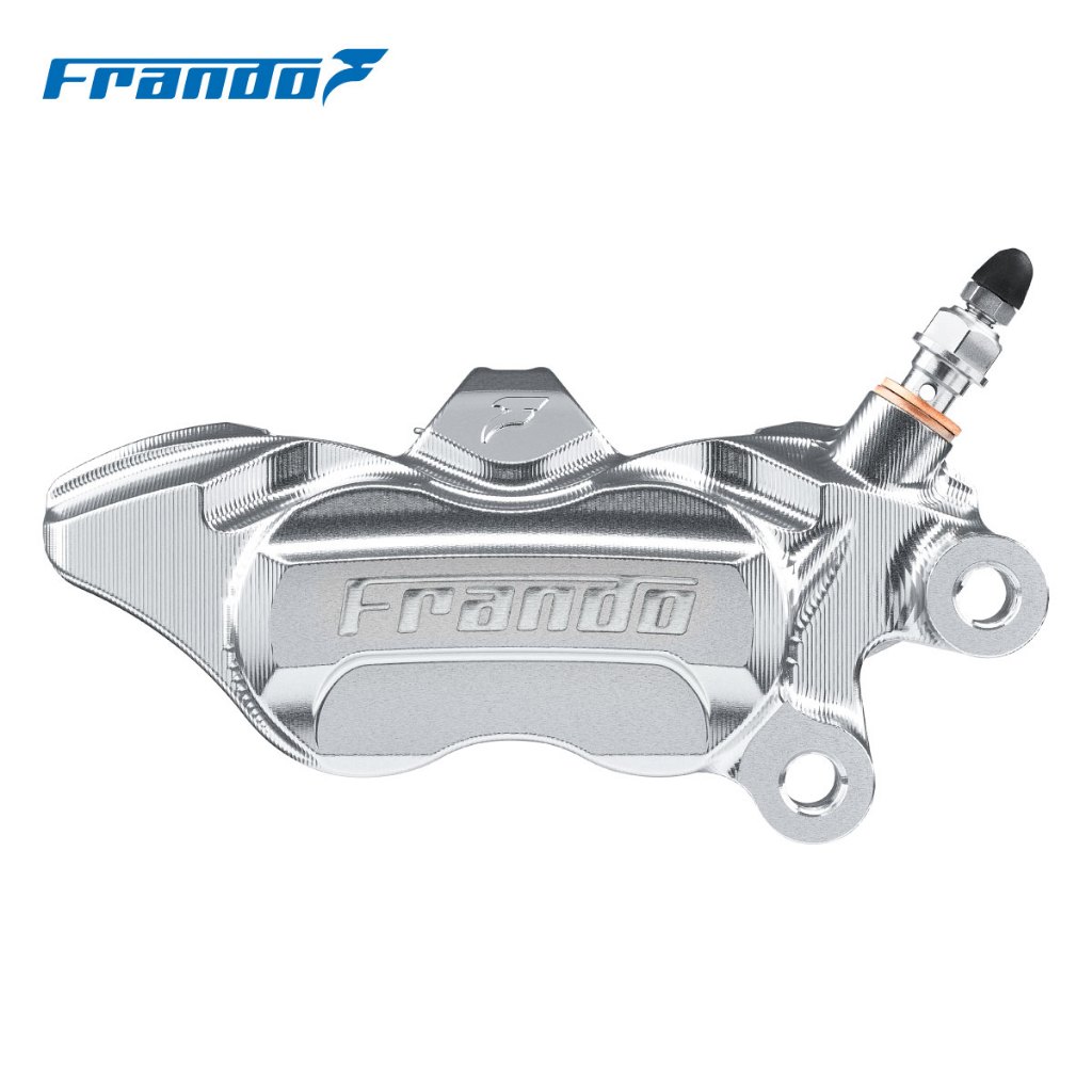 【Frando】限定CNC 兩片式對四卡鉗 FCC-540GT 銀色晶透版