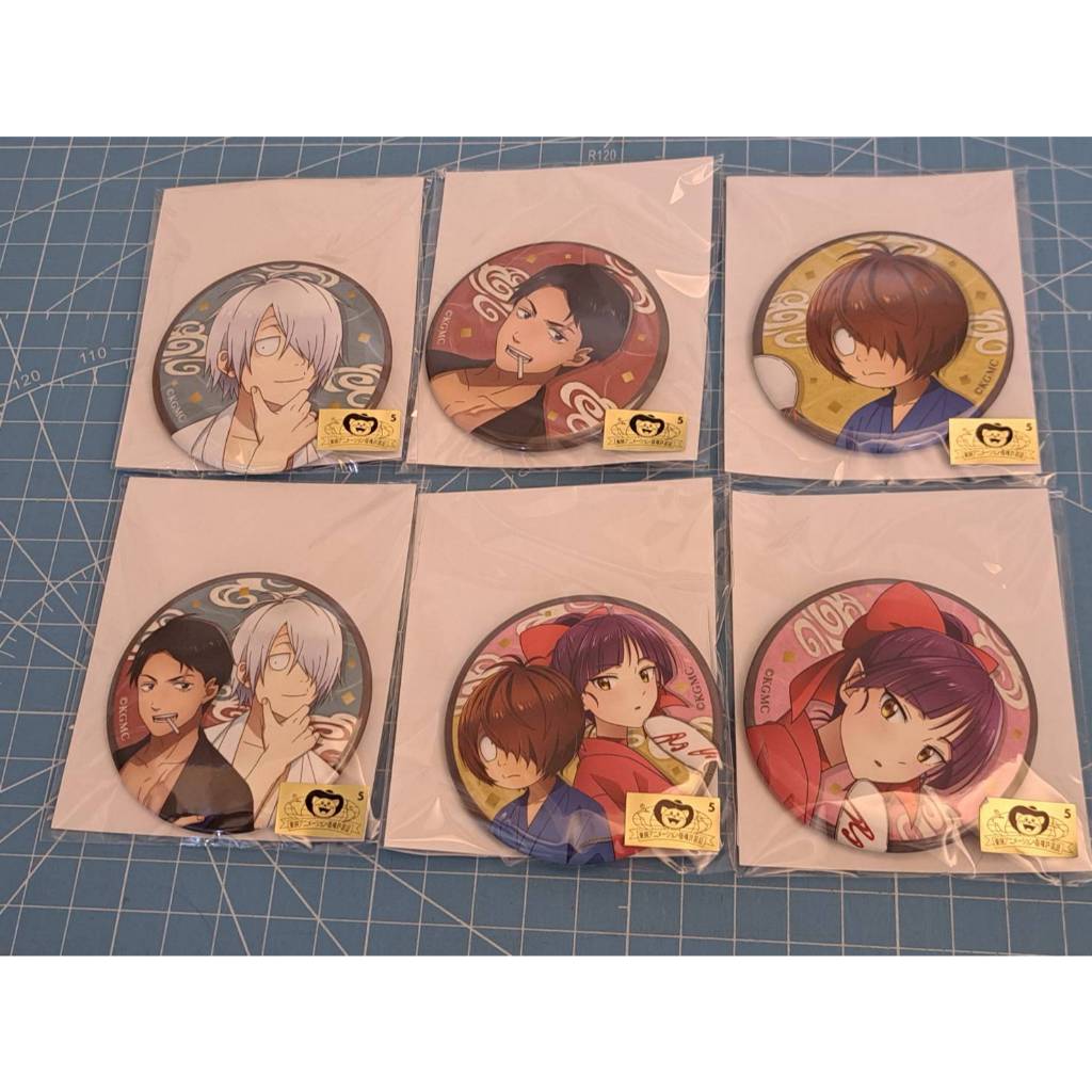 <9/16現貨>日版 電影 鬼太郎誕生：咯咯咯之謎 安利美特線上抽 くじメイト 徽章 鬼太郎 鬼太郎之父 咯咯郎 貓娘