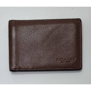 二手Coach Brown Leather Wallet咖啡色真皮短夾