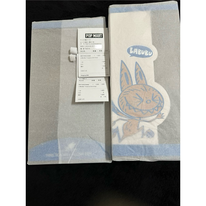 現貨 台灣店面購入 拉布布一代 初代 大娃 1代 LABUBU Time to chill POP MART 泡泡瑪特