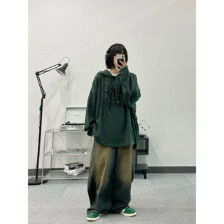 [ RENDERT_TW ] 🇰🇷韓國 SEAZ GM 油漬髒汙褪色加工 廢墟風格 氣球版型牛仔丹寧 落地寬褲 復古