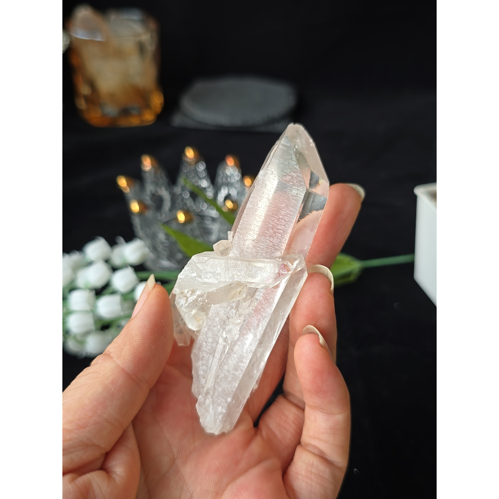 能量倉庫-出清特價!編號3179約重74g白水晶柱 原礦