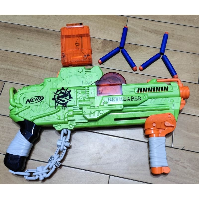 原廠正版 NERF 孩之寶 ZOMBIE 殭屍系列 自由模組 稀有海外版本 REVREAPER收割者 安全玩具槍 發射器