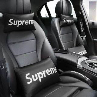 下殺熱賣品🌝潮牌Supreme汽車頭枕內飾品骨頭枕車載護頸枕頭座椅靠枕汽車用品 汽車百貨