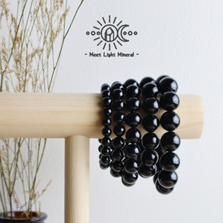 【結緣福利品】黑碧璽手珠/手串 8-16mm 礦缺/裂痕嚴重(不影響配戴) 氣場保護/淨化/去病氣/吸收負能/避邪/鎮煞