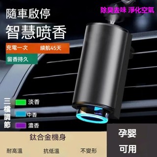 ✨免運✨汽車香水智慧噴霧車載香薰 智慧感應隨車啟停高階香薰 香氛機 智慧香薰機 車用香氛 車用香薰機 出風口香薰機