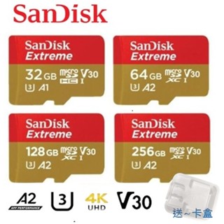 SanDisk 32G 64G 128G 256G MicroSD EXTREME 4K U3 A2 運動相機 記憶卡