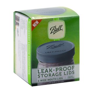 美國經典梅森罐 Ball (Mason Jars) 新版防漏塑膠蓋 (六入盒裝)
