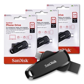 SanDisk Phone Drive DDC6 黑色 32G 64G 128G Type-C OTG 隨身碟