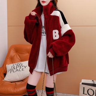 胖胖美依 秋冬上衣 大碼上衣 中尺碼外套 M-2XL米粒復超柔加絨加厚羊羔毛上衣外套TCF02-D893.