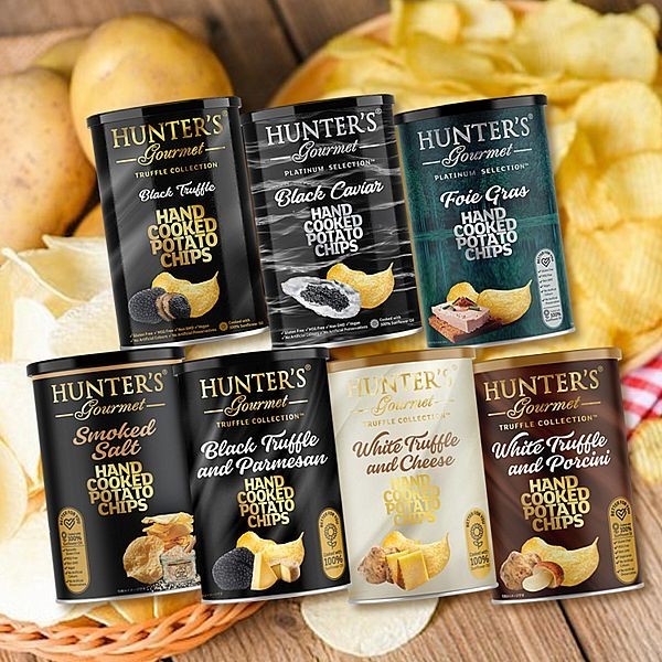 Hunter's Gourmet 亨特 手工洋芋片 黑松露味 鵝肝味 魚子醬味 零食 薯片【小三美日】DS016400x