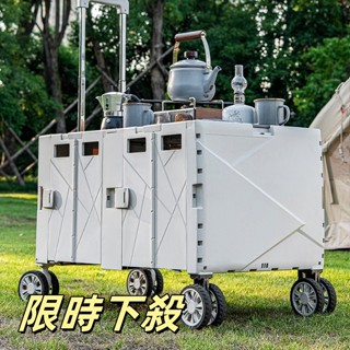 🛒免運🛒推車 手推車 露營車 折疊收納 餐車 收納手推車 拉桿推車 車桌兩用 折疊推車 野餐車 寵物推車 露營推車戶外
