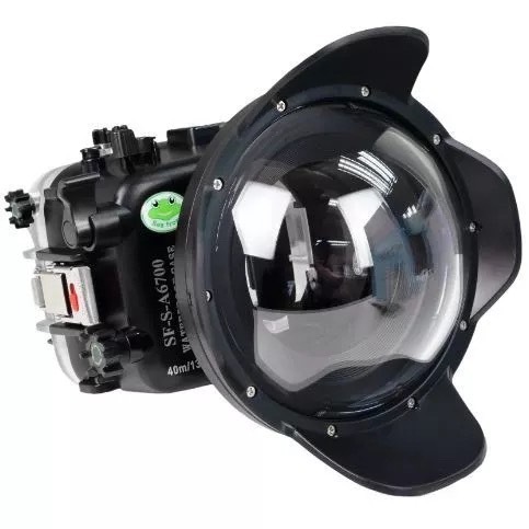 【放火燒自由 潛水裝備】A6700 Sony台灣代理  Seafrog 40米防水殼 (全套包含抽真空/鋁合金活動握把