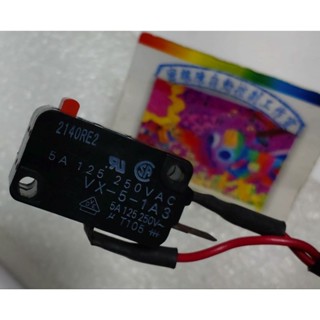🌞二手現貨保固OMRON歐姆龍VX-5-1A3按鈕型5A 250VAC接觸型1c 焊接/#187插鞘共用端子 微動開關