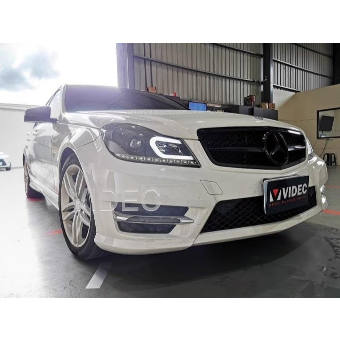 OK商城 HID 賓士 W204 C180 COUPE C250 小改款 專用 黑框 大燈 總成 美規 C300可換