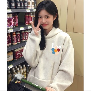 臺灣出貨 大學T女 帽T 簡約印花 刷毛大學T 連帽衫圓領衛衣女 厚磅加絨 寬鬆帽衫 女生長袖上衣