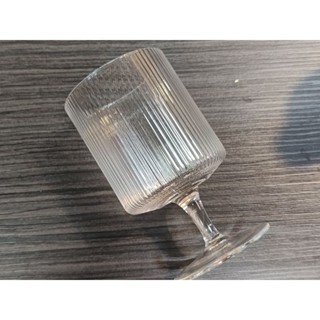 日式條紋杯 玻璃杯 甜點杯 優格杯 咖啡杯