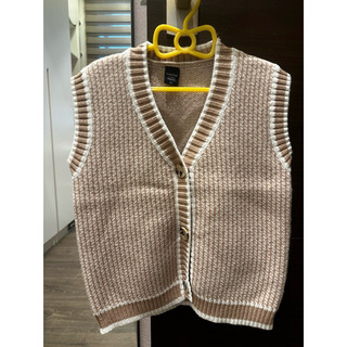 🌟二手童裝👶 韓系平價服飾-森林系保暖毛款背心