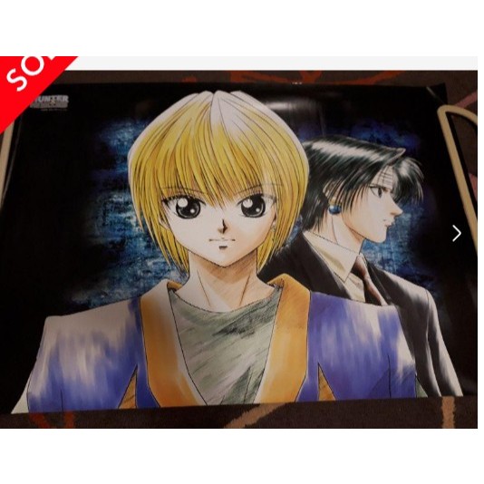 專屬賣場 激レア！未使用！非売品？ハンターハンター美品ポスター！クラピカクロロルシルフル