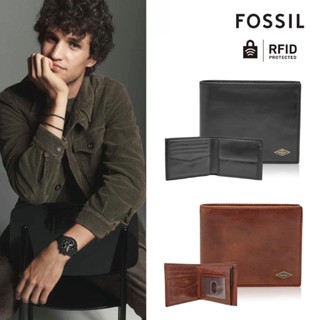 【FOSSIL 官方旗艦館】Ryan 真皮RFID大零錢袋皮夾 (禮盒組附鐵盒，多色可選)
