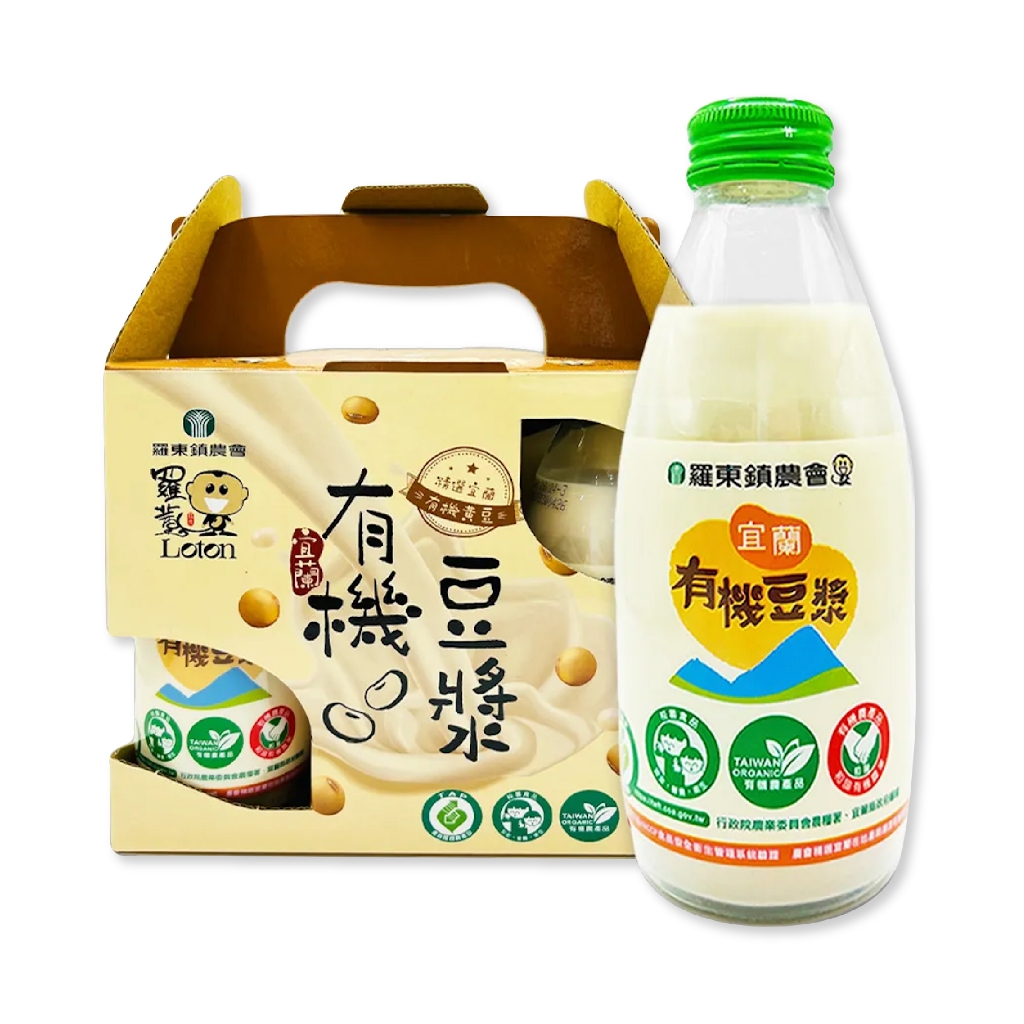 羅東鎮農會 羅董宜蘭有機豆漿 245mlx6瓶