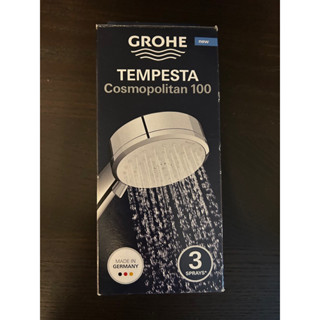 GROHE Tempesta Cosmo 100 三段式蓮蓬頭 鍍鉻色 + 軟管 一組一起賣
