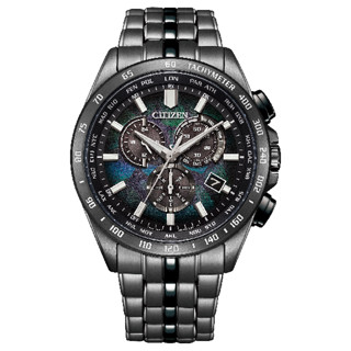 CITIZEN 星辰 Gents CB5878-56E 宇宙幻彩限定款電波對時光動能潮流腕錶 43mm