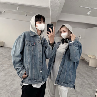 【NEEDU STORE】 韓國 高質感 厚磅 連帽 牛仔外套 牛仔 外套 休閒外套 保暖外套 男生外套 男女皆可