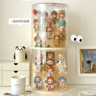 LABUBU 泡泡瑪特 展示盒 透明壓克力 展示架 盲盒收納樂 高擺飾手辦展示櫃 拉布布透明防塵罩 公仔防塵櫃 娃娃展示