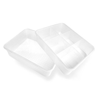 《闔樂泰-雙層三用分類收納盒》收納盒 多層 居家整理 分層收納盒