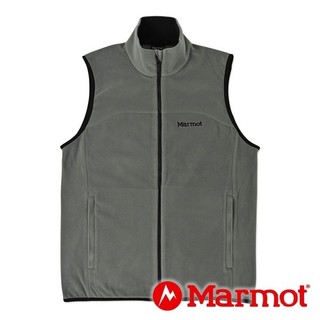 【Marmot】男刷毛保暖背心『卡其綠』TSAMF041