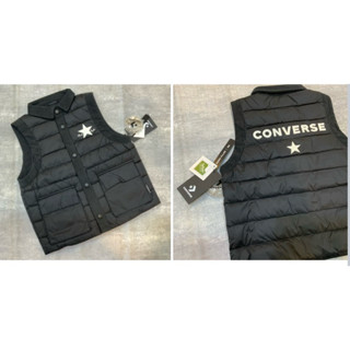 Converse logo 男女童 棉絨拼接 輕羽絨背心2442057