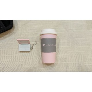 Dynabook 粉紅文青可愛咖啡杯造型行動電源 加256g吊飾鍵盤隨身碟 原廠正版 附線與包包 全新未使用