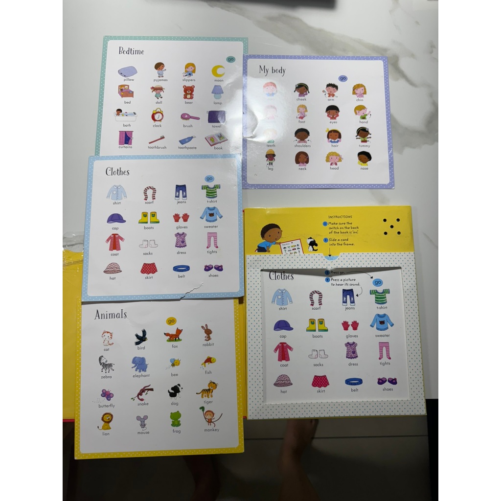 【Usborne】英文單字有聲書 Listen and Learn First English Words $200