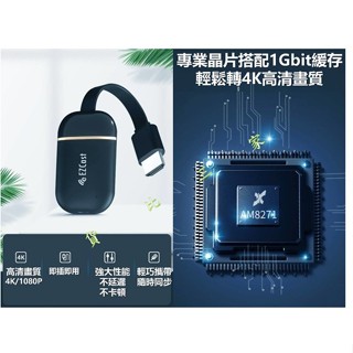 EZCast 4K無限影音傳輸器 螢幕鏡像 汽車螢幕同步 雙核心 同步器 接收器 iOS Windows 手機接電視追劇